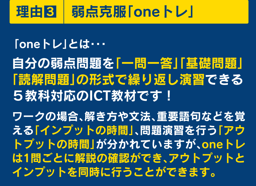 弱点克服「oneトレ」