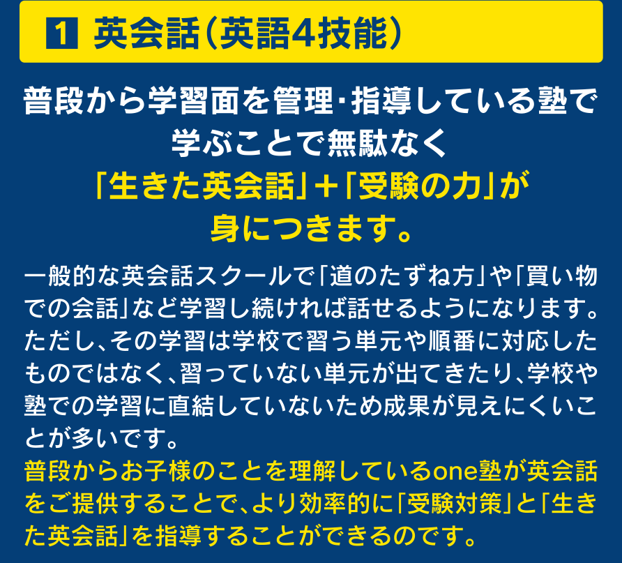 英会話（英語4技能）